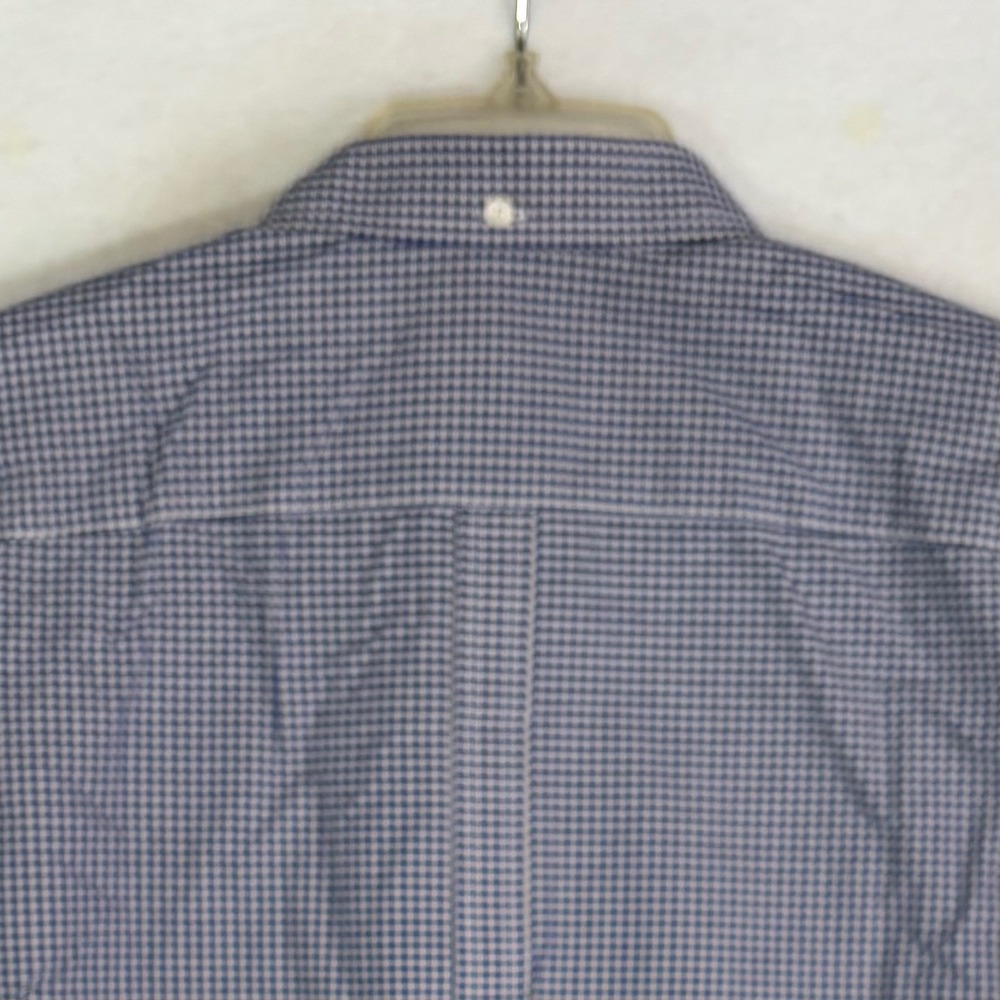 Fred Perry Bold Tipped Check Shirt Mens L Blue NWT M4256 Gingham Button Down - Picture 6 of 10
